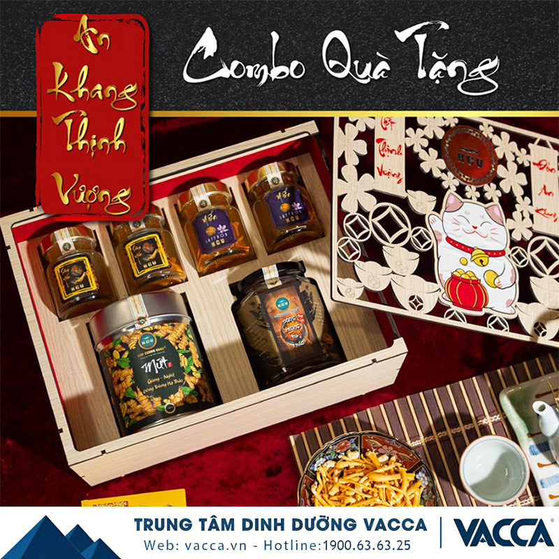 bộ quà tặng tết kim cương vàng an khang thịnh vượng