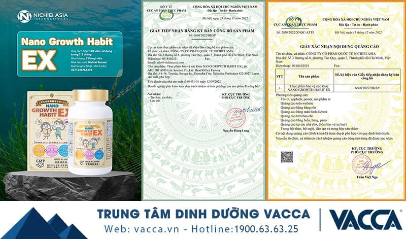 Nano Growth Habit EX - Viên Hỗ Trợ Tăng Chiều Cao Dành Cho Trẻ Em
