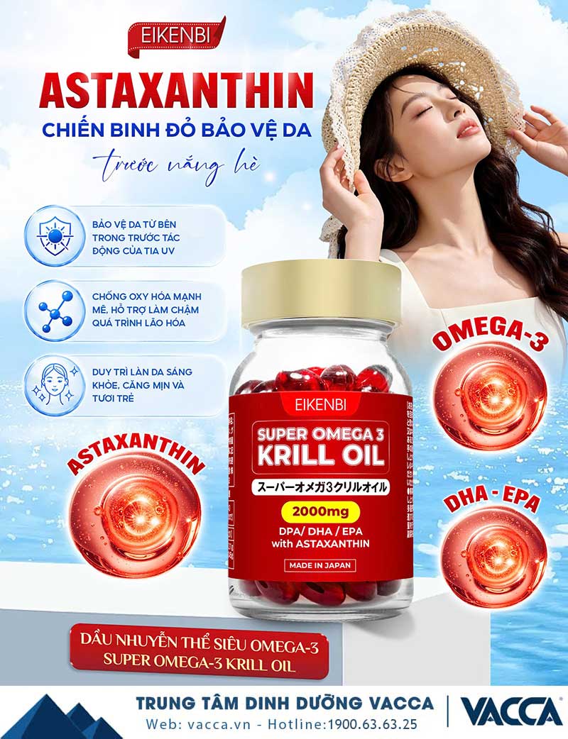 Super Omega-3 Krill Oil Eikenbi - Viên Dầu Nhuyễn Thể Siêu Omega 3