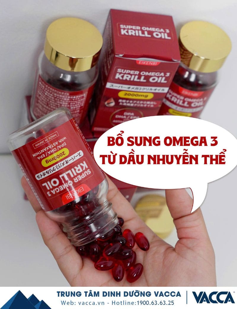 Super Omega-3 Krill Oil Eikenbi - Viên Dầu Nhuyễn Thể Siêu Omega 3