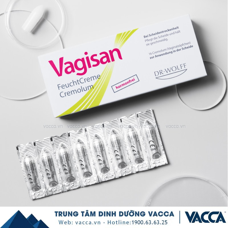 Viên Đặt Dưỡng Ẩm Chuyên Sâu Giảm Khô Hạn Vùng Kín Vagisan FeuchtCreme Cremolum